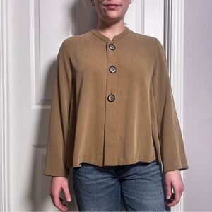 Wood Wood Tan Brown Button Down Shirt